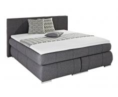 Z2 Boxspringbett BX880 BARCLEY,Stoff,grau