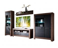 Z2 Wohnwand BALIN,Holznachbildung,schwarz