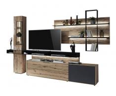 Valnatura Anbauwand LINA,Massivholz,buche