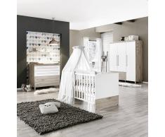 Paidi Babyzimmer LENNOX,Holznachbildung,Weiß
