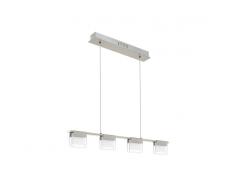 Eglo Leuchten Hängeleuchte 4flg. CLAP 1,Glas,Weiß