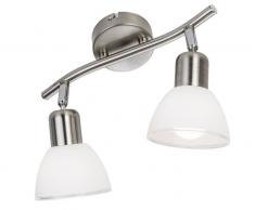Nino Leuchten LED Spot 2-flg. Mattes,Metall,silber