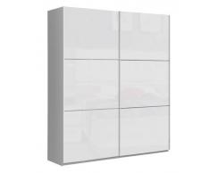 Ti´me Schwebetürenschrank 2-türig LAUSANNE PLUS,Holznachbildung,Weiß