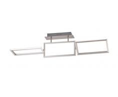 WOFI Leuchten Deckenleuchte SKIP,Kunststoff,silber