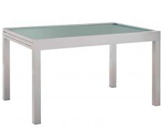 Ambia Gartentisch HOUSTON,Glas,silber