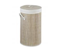 Zurbrüggen Wäschetruhe Bamboo,Bambus,Weiß