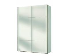 Hom´in Schwebetürenschrank 2-türig MATRIX 4,Holznachbildung,Weiß