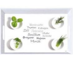 Homeware Serviertablett Motiv: Kräuter KESPER,Melamin,Motiv