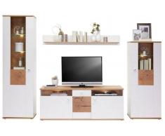 Hom´in Wohnwand CORA,MDF,Weiß