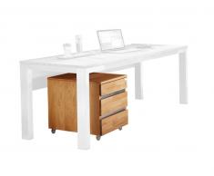 Linea Natura Rollcontainer DIPLOMAT,Teilmassiv,wildeiche