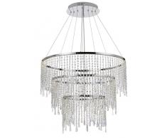 Zurbrüggen LED-Hängeleuchte Megacrystal,Aluminium,klar