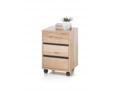 Cantus Rollcontainer FLORO,Holznachbildung,eiche