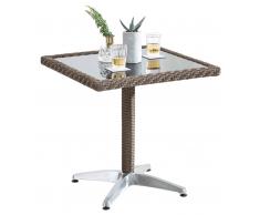 Ambia Gartentisch VALENCIA SMOKY,Kunststoff,grau