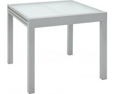 Ambia Gartentisch HOUSTON DELUXE,Glas,silber