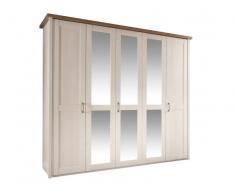 Z2 Drehtürenschrank LUCA,Holznachbildung,Weiß