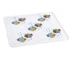 Zurbrüggen Duscheinlage Fisch,Polyester,Weiß