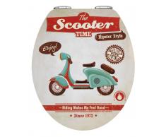 Zurbrüggen WC-Sitz Vintage Scooter,MDF,Weiß