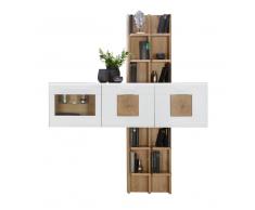 Hom´in Hängevitrine SAVONA,Holznachbildung,Weiß