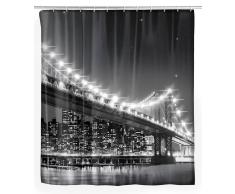 Zurbrüggen LED Duschvorhang Brooklyn B.,Polyester,Motiv