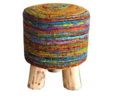 Z2 Sitzhocker MILA,Seide,multicolour
