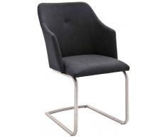 Novel Freischwinger-Sessel MADITA,Kunstleder,anthrazit