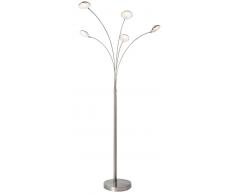 Nino Leuchten LED Bogenleuchte 5-flg. Mio,Metall,silber
