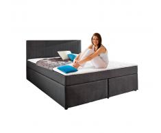 Z2 Boxspringbett BX830 MICHIGAN,Stoff,anthrazit