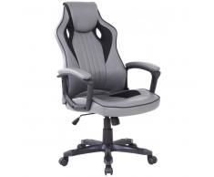 XORA Racing Bürostuhl GOMMA,Kunstleder,grau