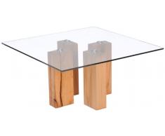 Landscape Couchtisch 84x84 GENF,Massivholz,wildeiche