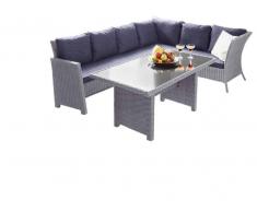 Ambia Loungegarnitur SMOKEY,Kunststoff,grau