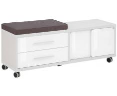 XORA Rollcontainer SET +,Holznachbildung,grau