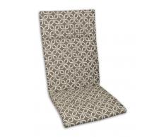 Zurbrüggen Hochlehnerauflage PASTEL,Webstoff,taupe
