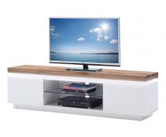 Novel TV-Lowboard ROMINA,Holznachbildung,Weiß