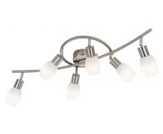 Nino Leuchten LED Deckenleuchte 6-flg. Lolly,Metall,silber