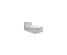 Z2 Boxspringbett BX830 MICHIGAN,Stoff,silber