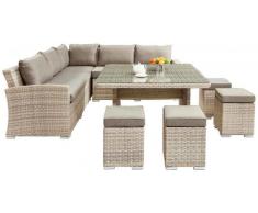 Amatio Lounge-Garnitur-Set Münster,Kunststoff,braun