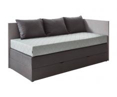 XORA Boxspringbett MALMO,Stoff,schwarz