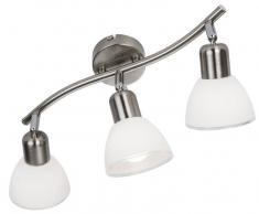 Nino Leuchten LED Spot 3-flg. Mattes,Metall,silber