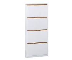 XORA Schuhkipper SHINE,MDF,Weiß