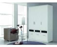Z2 Drehtürenschrank 3-türig BOCHUM,Holznachbildung,Weiß