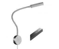 Fischer Leuchten Wandleuchte,Nickel matt,silber