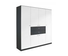 Z2 Drehtürenschrank 6-türig LANDSBERG,Holznachbildung,Weiß
