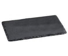 Homeware Buffet-Platte , Schiefer 30x20,Stein,schwarz