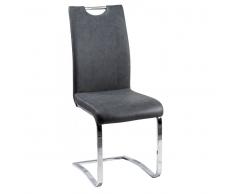 Z2 Freischwinger TIA,Kunstleder,grau