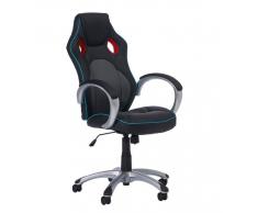 XORA Racing Bürostuhl James,Kunstleder,schwarz