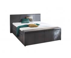 Z2 Boxspringbett BX1160 CHICAGO,Kunstleder,grau