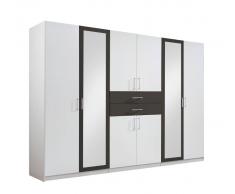 Z2 Drehtürenschrank 8-türig DIVER,Holznachbildung,Weiß