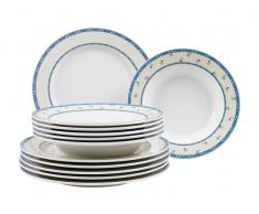 Villeroy & Boch Tafelservice 12-tlg. Flower Co CARA MIA,Porzellan,Weiß
