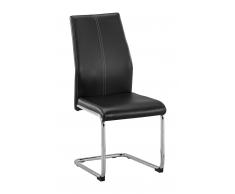 Z2 Freischwinger LUKAS,Kunstleder,schwarz