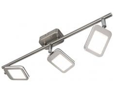 Nino Leuchten LED Spot 3-flg. Yuna,Metall,silber